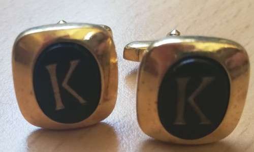 Good quality vintage cufflinks marked `K`