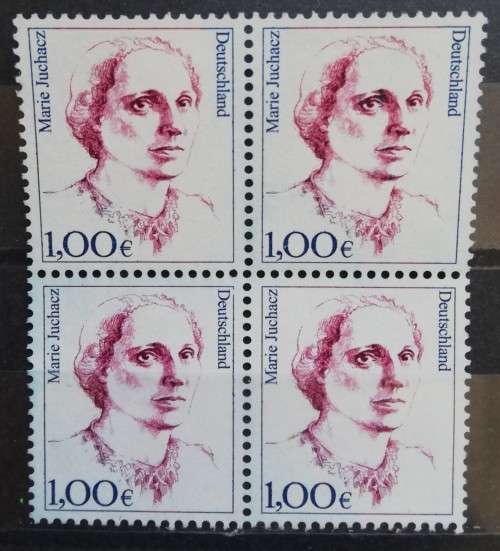 2003 Germany 1 Euro block of 4 MNH