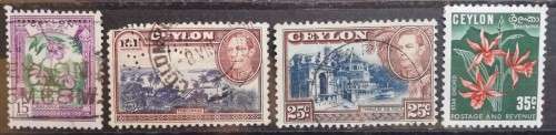 Ceylon lot of 14 stamps 1886-1961 (13 used)