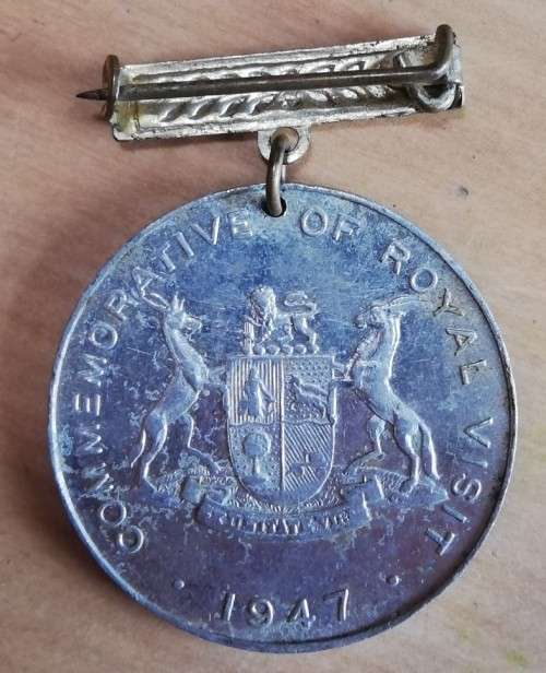 1947 Royal Visit medallion - aluminium version