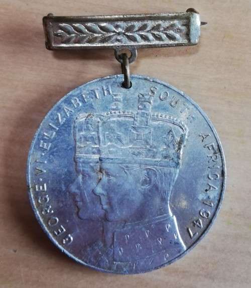 1947 Royal Visit medallion - aluminium version