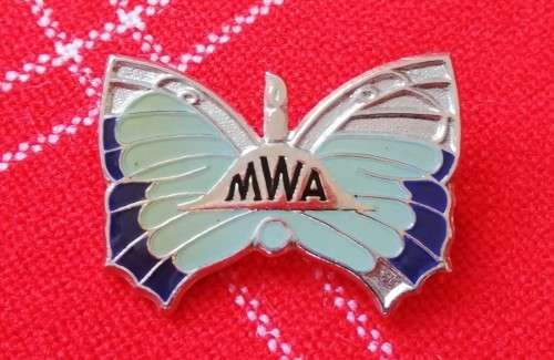Vintage South African Moths Women`s Association (MWA) enamel badge