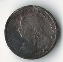 1895 Great Britain 3 Pence *sterling silver
