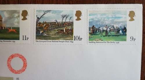 Great Britain FDC 1979 Horseracing - never cancelled