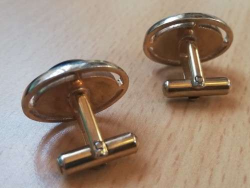 Vintage Tiger`s eye gold coloured cufflinks