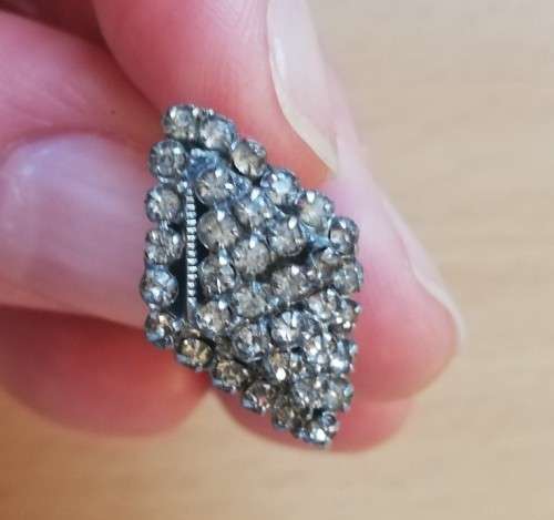 Vintage marcasite screw-on earrings