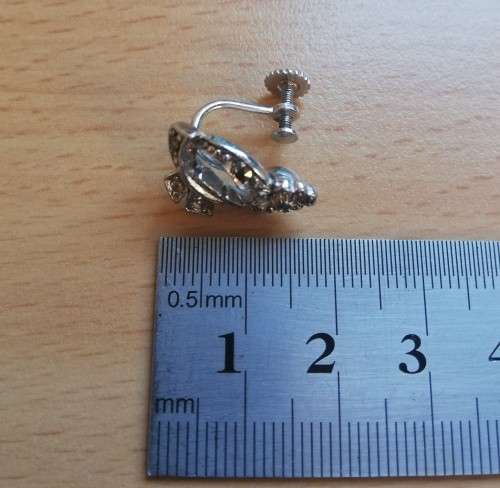 Vintage marcasite screw-on earrings