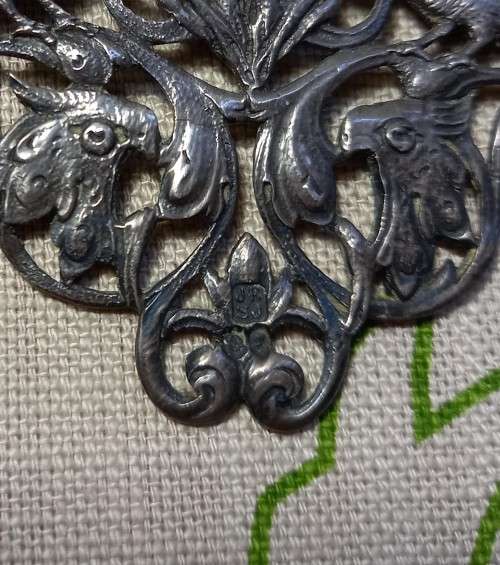 Art Nouveau Victorian silver item by Judah Rosenthal & Samuel Jacob, pre 1890