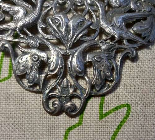 Art Nouveau Victorian silver item by Judah Rosenthal & Samuel Jacob, pre 1890