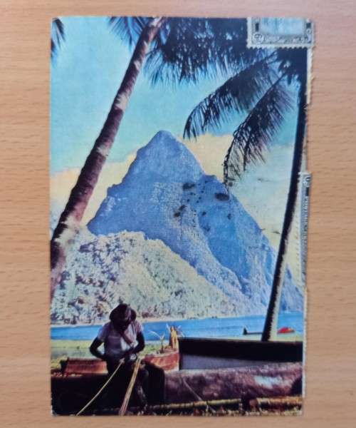 Air Mail card 1962 Bahamas to Cape Town