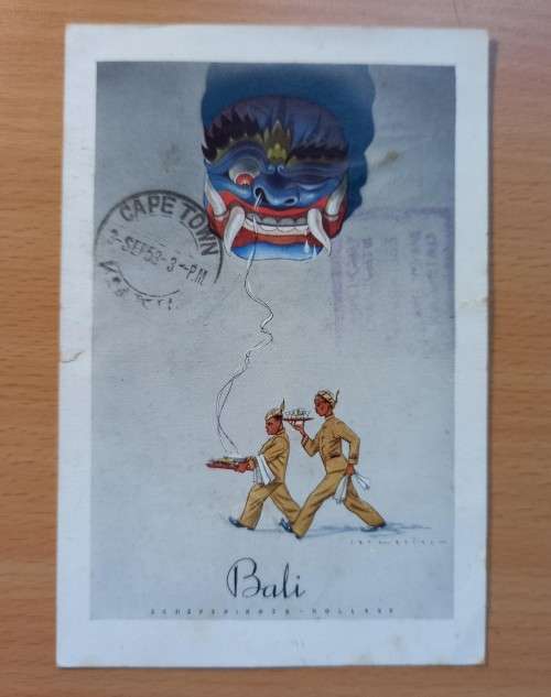 Postcard Holland to Cape Town 1953 with 1D & 6D dues