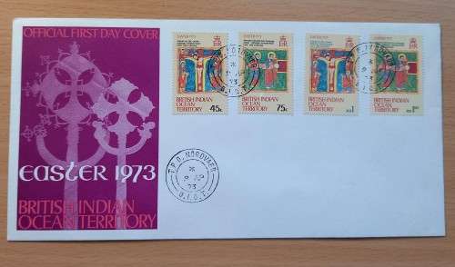 British Indian Ocean Territory FDC 1973 Easter