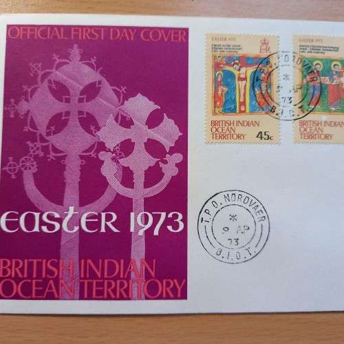 British Indian Ocean Territory FDC 1973 Easter