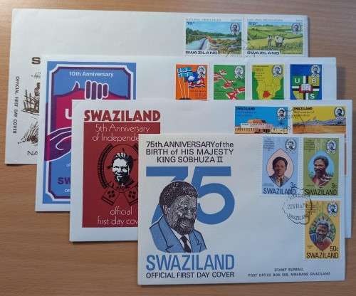 Swaziland lot of 4 FDCs 1973 & 1974