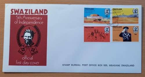 Swaziland lot of 4 FDCs 1973 & 1974