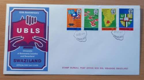 Swaziland lot of 4 FDCs 1973 & 1974