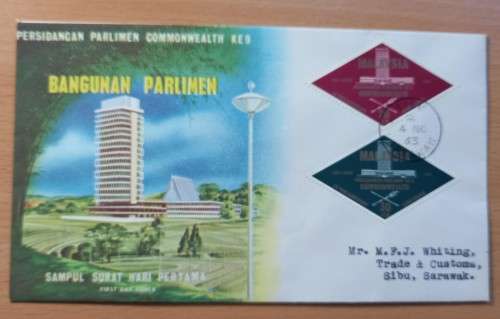Malaysia lot of 3 FDCs 1963