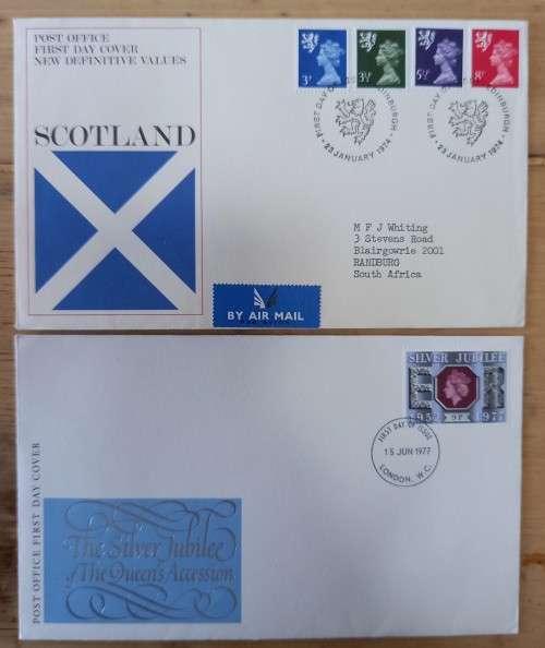 Great Britain lot of 32 FDCs - mostly 1960s