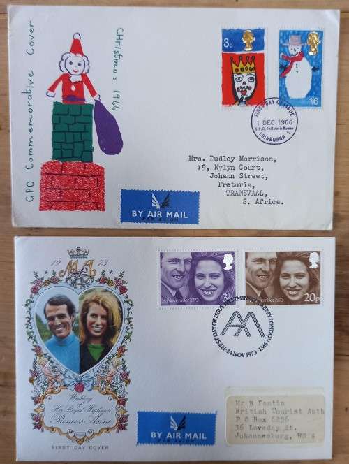 Great Britain lot of 32 FDCs - mostly 1960s