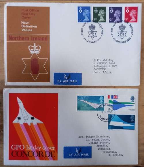 Great Britain lot of 32 FDCs - mostly 1960s