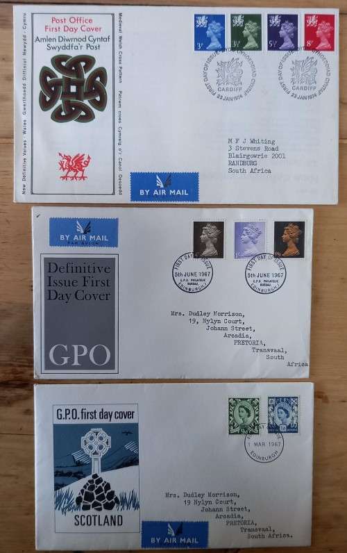 Great Britain lot of 32 FDCs - mostly 1960s