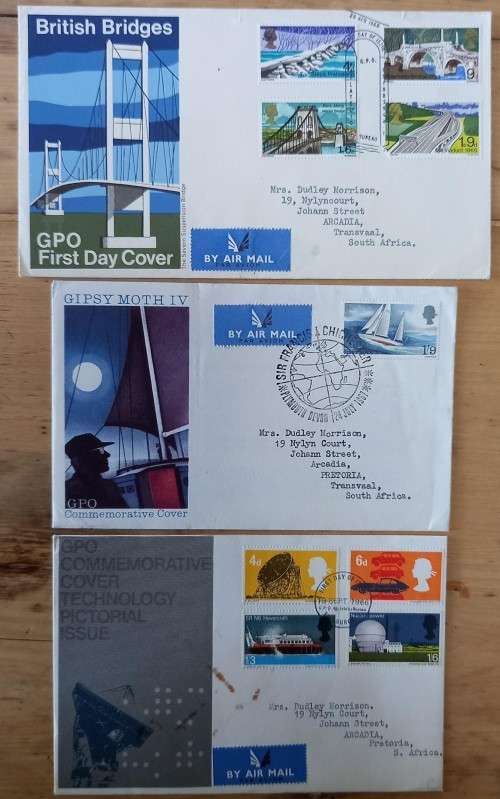 Great Britain lot of 32 FDCs - mostly 1960s