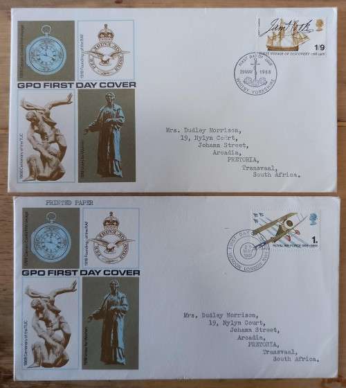 Great Britain lot of 32 FDCs - mostly 1960s