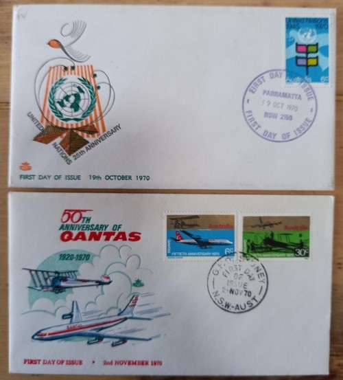 Australia lot of 20 FDCs from 1971