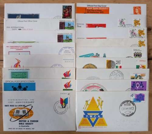 Australia lot of 18 FDCs 1967-1970