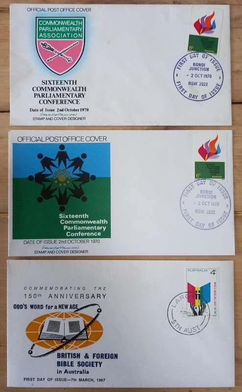 Australia lot of 18 FDCs 1967-1970