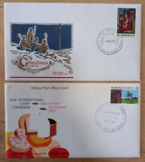 Australia lot of 18 FDCs 1967-1970