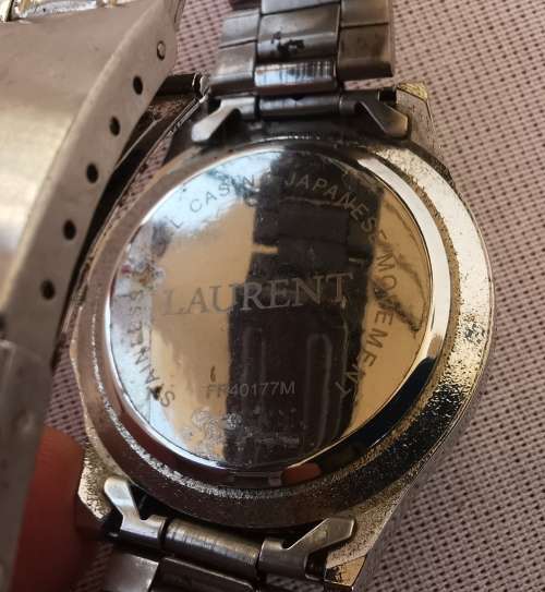 Laurent quartz watch with rotating bezel - Japanese movement - new battery, working