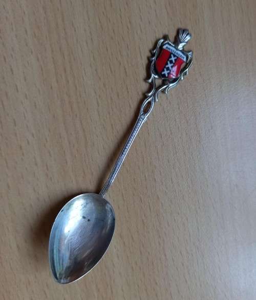 Silver Dutch souvenir spoon - unknown hallmarks