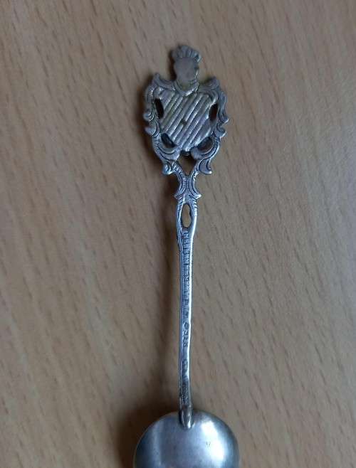Silver Dutch souvenir spoon - unknown hallmarks
