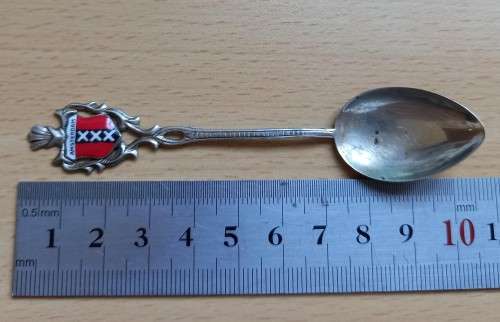 Silver Dutch souvenir spoon - unknown hallmarks