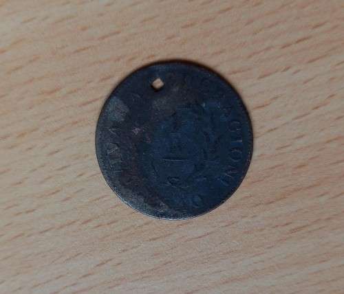 1840 Argentina Buenos Aires 1 Real, well-used & holed