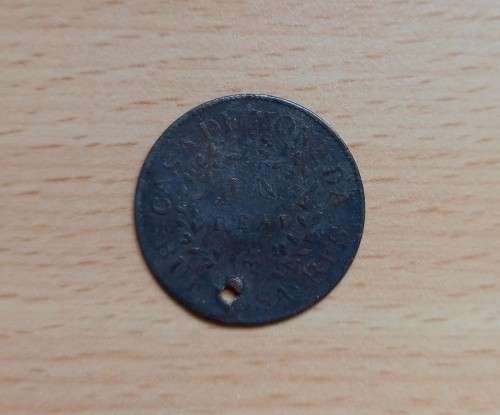 1840 Argentina Buenos Aires 1 Real, well-used & holed