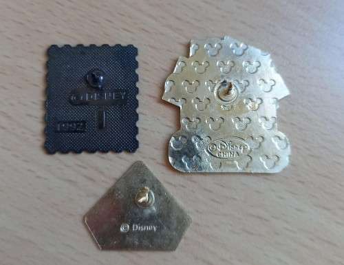 Lot of 3 vintage Disney badges