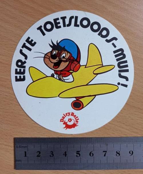 Dairy Belle lot of 3 Eerste Toetsloods-Muis stickers