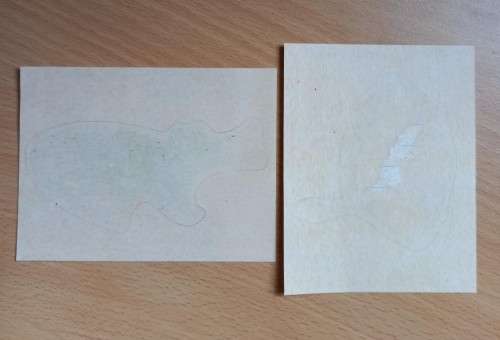 Vintage pair of collectible Five Roses / Vyf Rose tea stickers - Ollie Uil & Kosie Krokodil