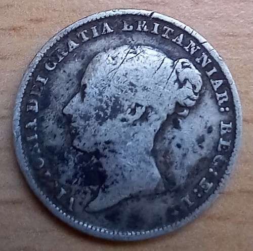 1844 Great Britain sterling silver 6 Pence