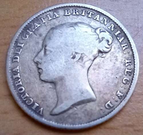 1842 Great Britain sterling silver 6 Pence - good coin