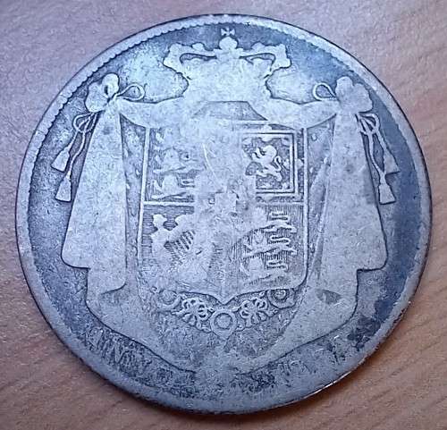 1834 Great Britain sterling silver 1/2 Crown