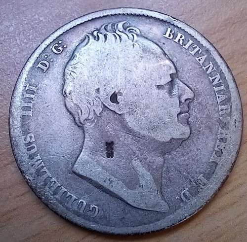 1834 Great Britain sterling silver 1/2 Crown