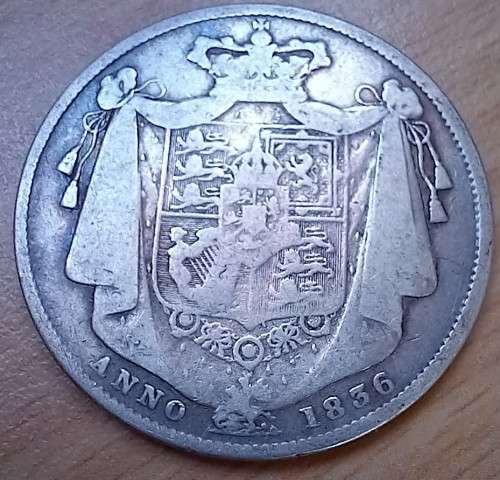 1836 Great Britain sterling silver 1/2 Crown