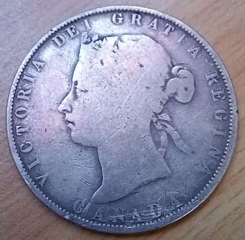1872 Canada sterling silver 50 Cents *very rare, only 80 000 minted