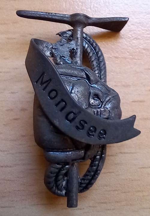 Pair of very old Mondsee Austria hiking badges
