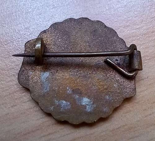 Vintage Kinderkrans badge `Vir Christus en Sy Koningkryk`