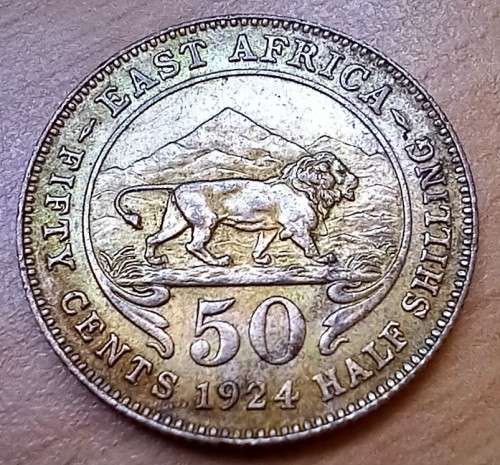 1924 East Africa 50 Cents *great coin