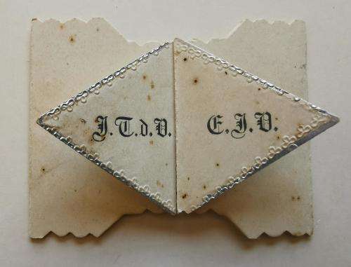 Stunning Boer War-era hand-made wedding invitation, Beaufort West 1899